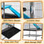 Cage à roulettes en métal pour adultes / furets / chinchillas cage pour petits animaux avec rampe et plateforme amovibles
