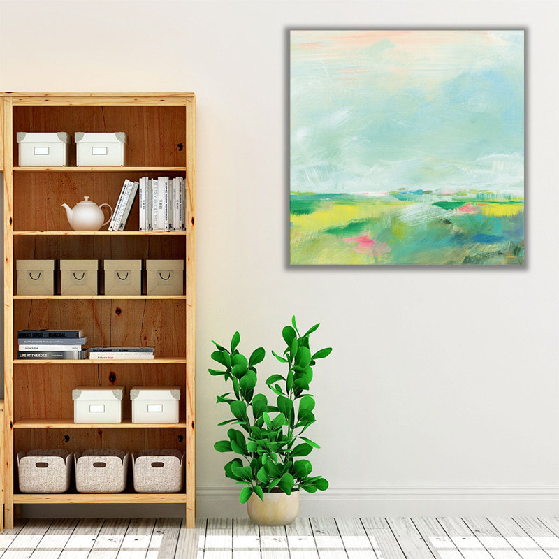 «Colorful Horizon Square II», reproduction d'art sur toile, H 12 po x l 12 po
