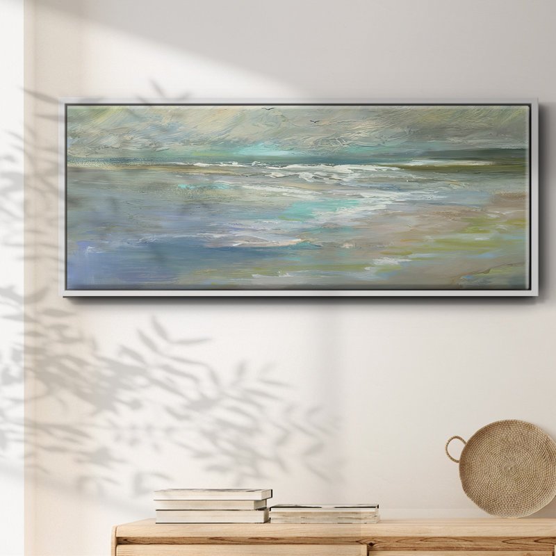Beach Light I- Framed Canvas