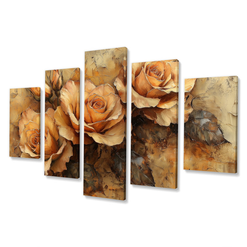 Brême - roses, art mural - ensemble d'art mural en M