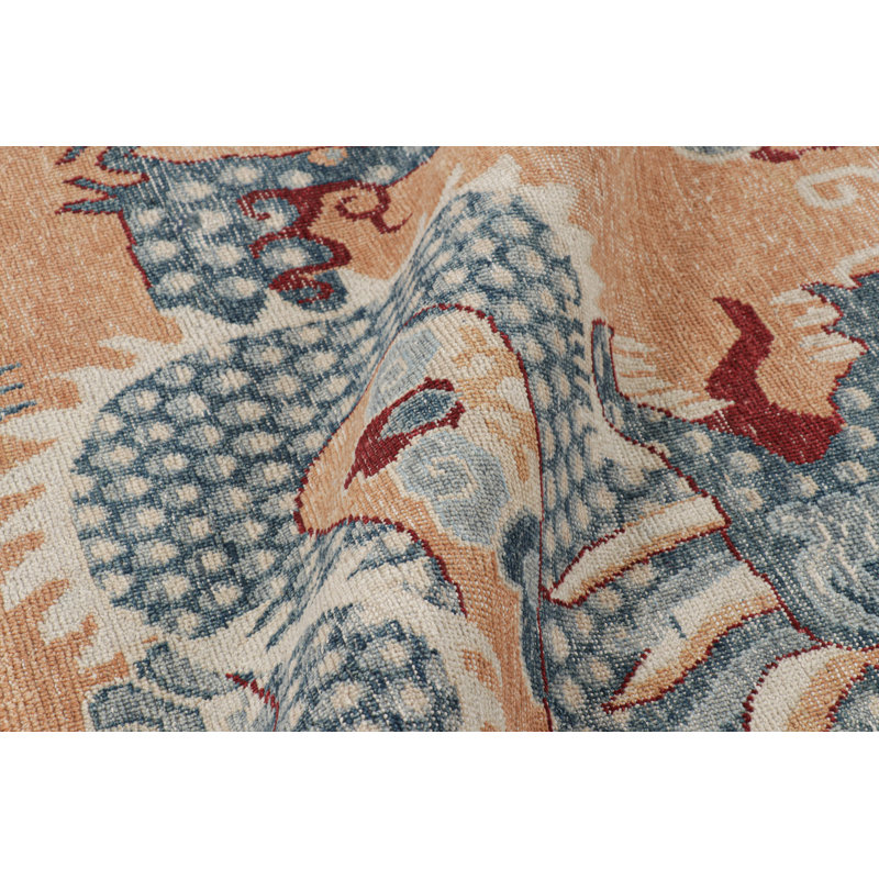 Distressed Homage Animal Print Area Rug, Runner 3' x 10'