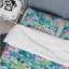 Aquarelle excentricité rose et bleu II - ensemble de housse de couette abstrait - microfibre de polyester-1401511827
