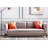 Hosley Submerge Square Orange Cushion, 22Inch Mordern Abstract Watercolor Painting Series Decorative Throw Pillow for Sofa, Couch, Bed, Home Decor-15401980-15401981