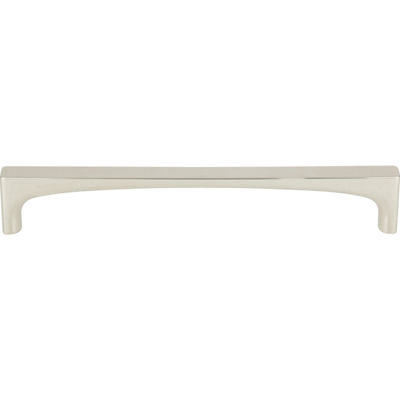 Riverside Bar pull, Polished Nickel, 6 5/16"