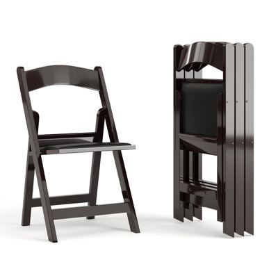 Resin Folding Chair with Vinyl Padded Seat