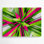 «Geometric Abstraction 45», art mural en métal vert
