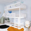 Lit superposé simple avec échelle en bois-1525643646