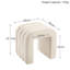 49cm Wide Upholstered Ottoman Footstool with Tufted Detail, Leg Levellers and Storage for Bedroom Living Room-263682467