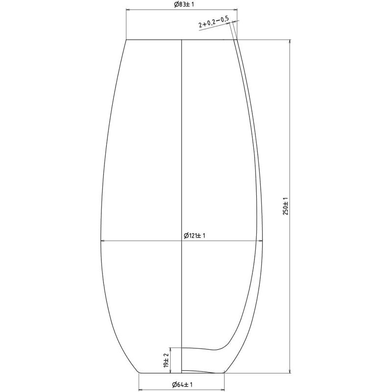 Crystal Table Vase
