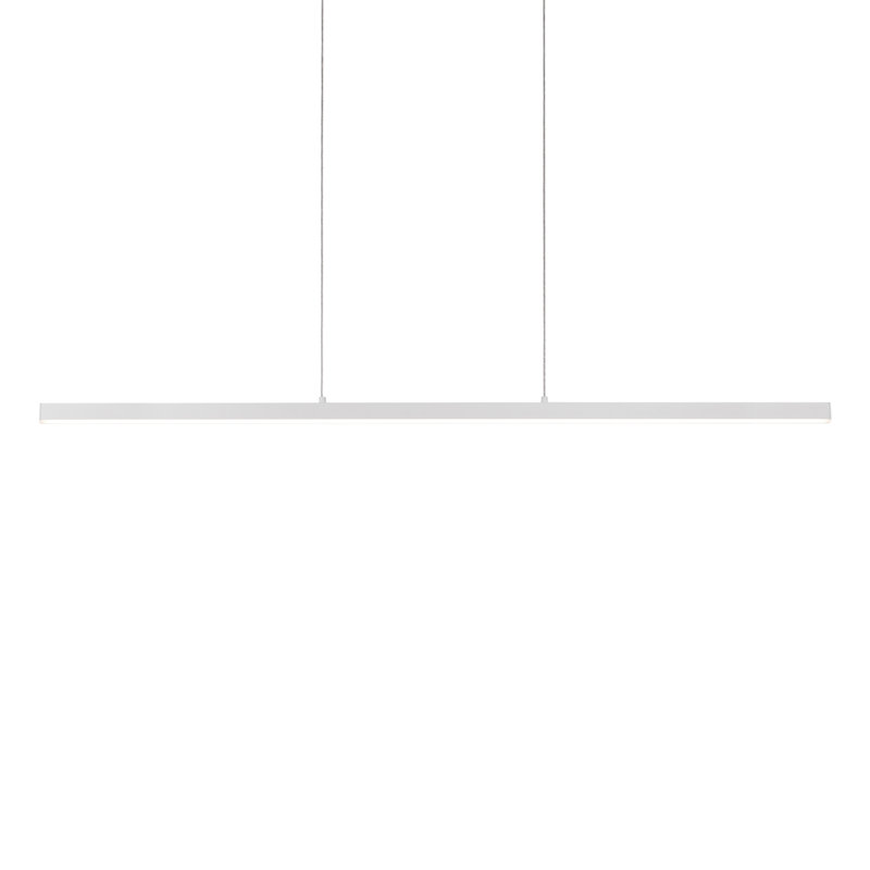Vega 1 - Light LED Pendant, 122.5" H x 56" W x 1.5" D, White