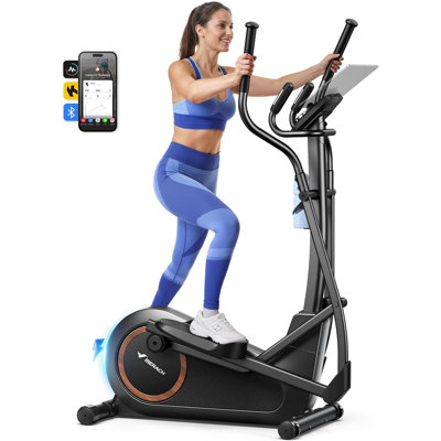 MERACH Elliptical Machine, 330 lb Capacity, 16 Resistance Levels with 16.5 Inch Stride for Home