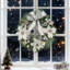 Guirlande de Noël 11,8 pouces pour porte d'entrée avec nœud papillon, décorations de Noël pour la maison-667252764