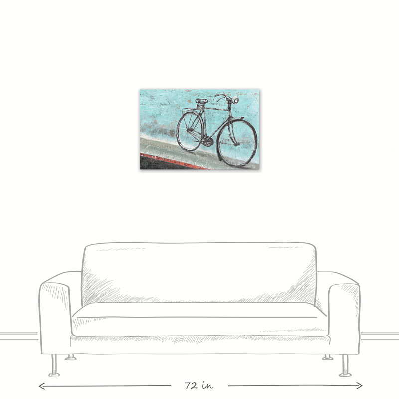 « painted black bike », impression sur toile