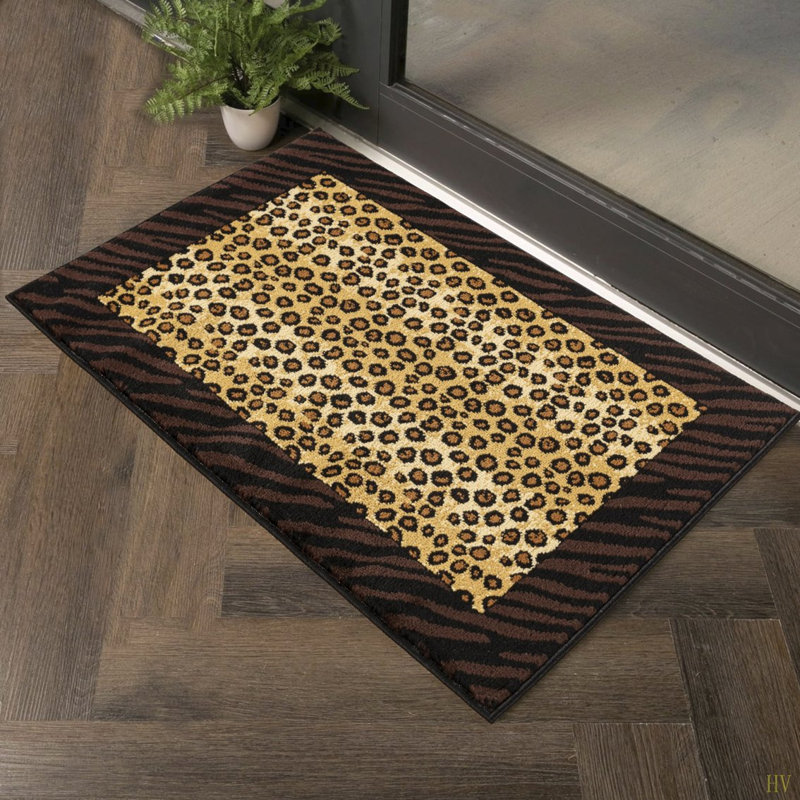 2 Ft. X 3 Ft. Animal Print Area Rug, Rectangle 2' x 3'