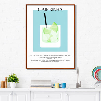 Caipirinha, cocktail brésilien - Art mural cocktails
