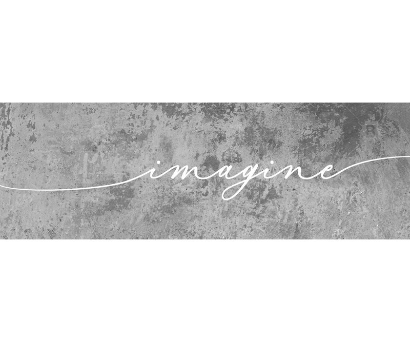 Imagine Print On Canvas, 16" H x 48" W