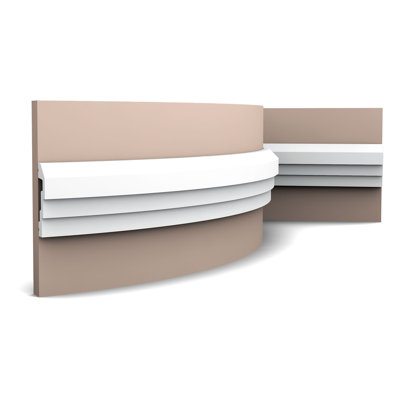 Rail de chaise flexible en polyuréthane H 2-15 / 16 po x l 78 po x P 3/4 po