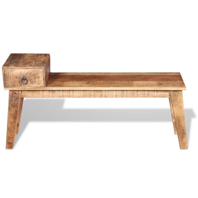 Kelsie Solid Wood Storage Bench