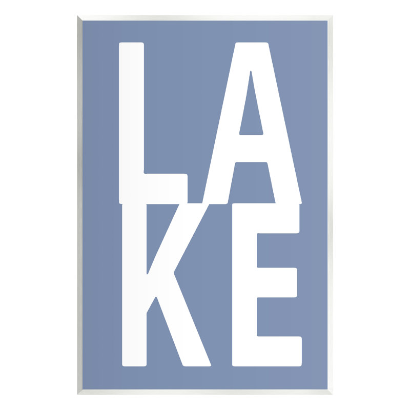 «Bb-581-Wood Lake House Text On MDF» par Jamie MacDowell, reproduction, H 19 po x l 13 po x P 0,5 po