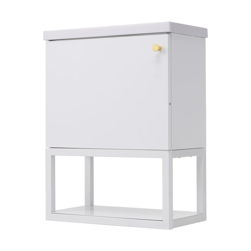 Belfry Bathroom Hubertine 39mm L x 21mm W White Resin Rectangular Sink with Overflow, White