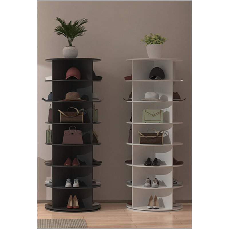 Étagère à chaussures rotative à 7 niveaux avec carrousel à 360 degrés
