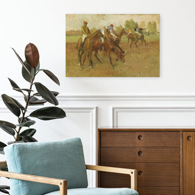 «Avant La Course» 1882-1888, reproduction d'art classique abstrait cheval contemporain