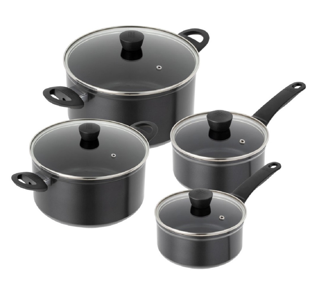 Kuhn Rikon Easy Induction Aluminium Non-Stick Induction Safe 4-Piece Mixed Cookware Set