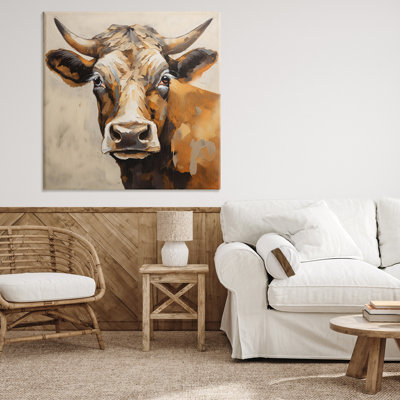 Magnifique toile bovine brune, design by Creative Studio