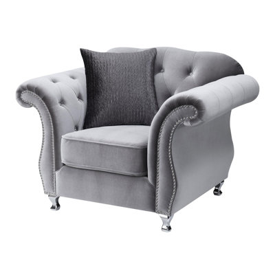 Fauteuil Chesterfield de 47,25 po de large Georgie