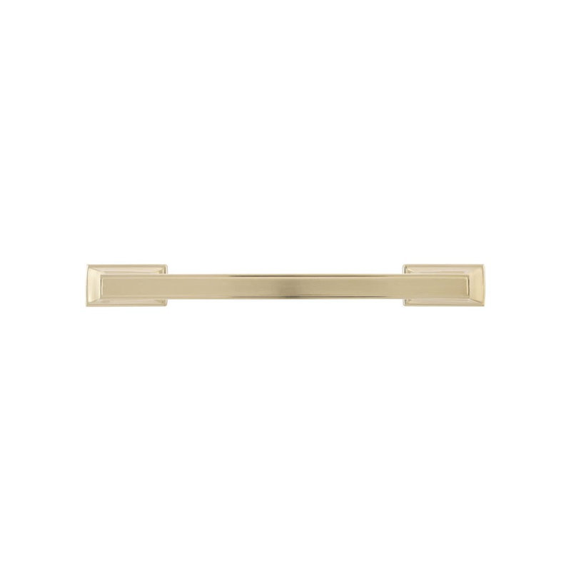 Brownstone Collection Handle Pull - Cabinet Pull - Transitional Hardware for Drawers & Cabinets, Champagne Bronze, 5 1/16"