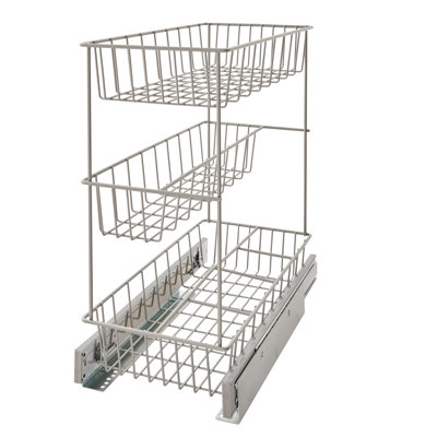 3 Tier Compact Kitchen Cabinet Pull Out Drawer