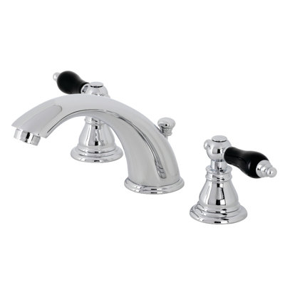 Kingston Brass Duchess Two-Handle 3-Hole Deck Mount Widespread Bathroom Faucet with Retail Pop-Up Drain