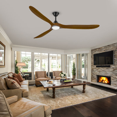 Ventilateur de plafond moderne avec lumière DEL