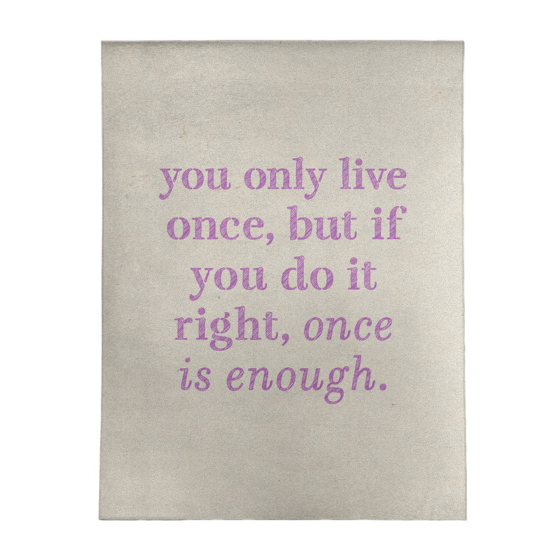 Quotes Chenille Indoor Rug, Rectangle 9' x 12'