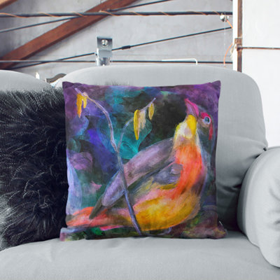 Colourful Bird Scatter Cushion