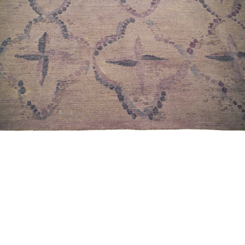 Lilac Modern Silk Rug - 10' x 14'3"