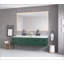 Miroir de salle de bain 72 x 36 pouces à DEL avec façade et rétroéclairage, meuble-lavabo mural, anti-buée, mémoire, 3 couleurs, réglable en continu-548222685-548222682