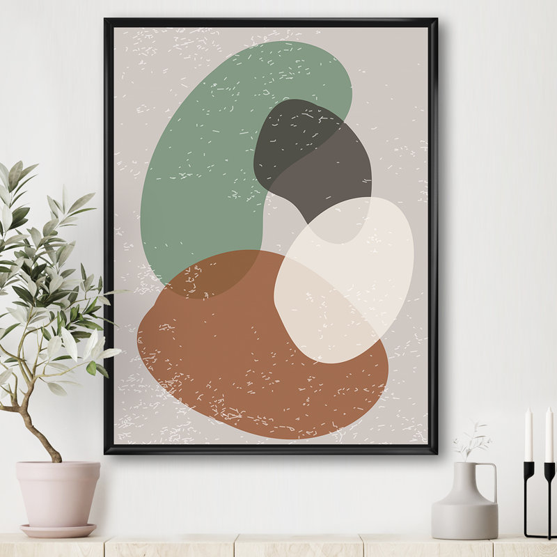 «Minimal Elementary Organic and Geometric Compostions», reproduction d'art graphique sur toile, H 32 po x l 24 po x P 1 po