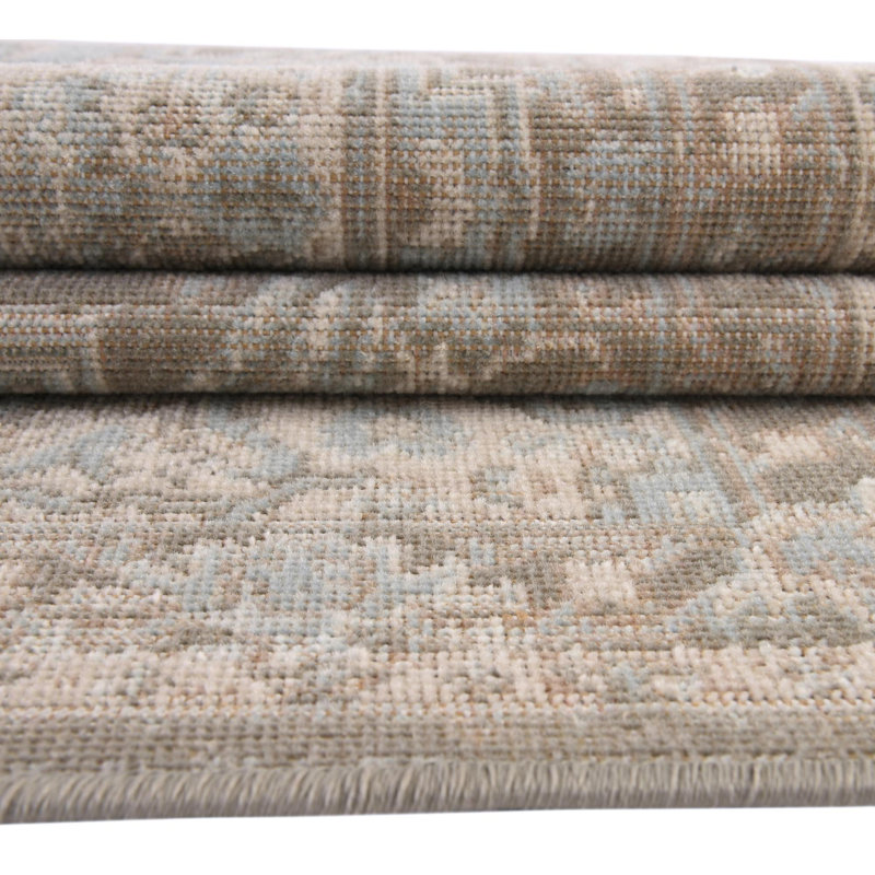 Tapis traditionnel Matthei couleur pierre, Tapis de couloir 2 pi x 8 pi
