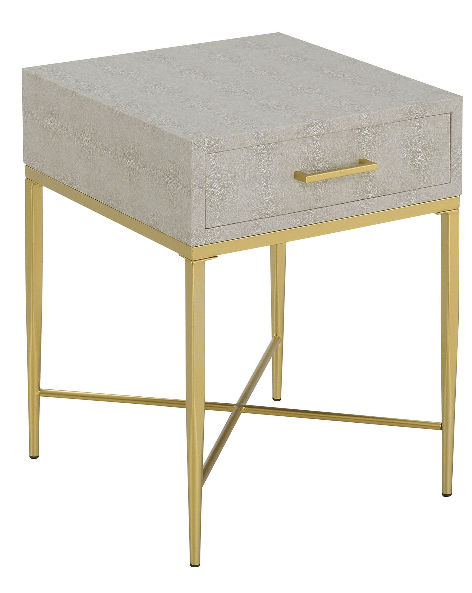 Everly Quinn Hesson Cross Legs End Table with Storage & Reviews Wayfair