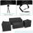 Patio Furniture Cover for 4 Piece Outdoor Furniture Set, Heavy-Duty Waterproof UV-Resistant Outdoor Furniture Cover Set,-42608848-42608854