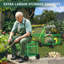 Siège de jardin roulant avec roulettes-129943666
