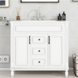 Meuble-lavabo avec rangement en résine 35,99 po