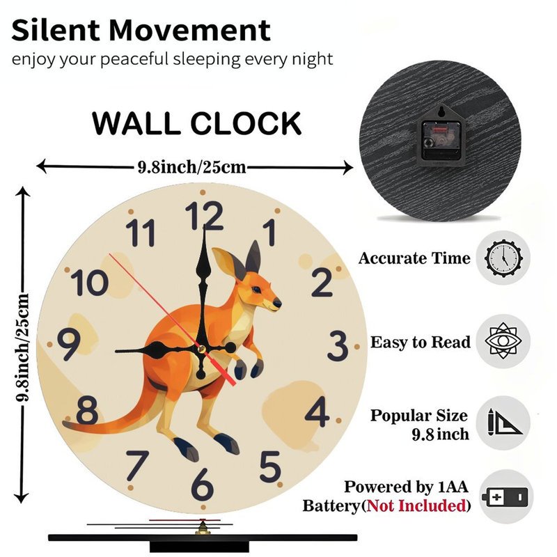 Horloge kangourou