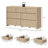 Allete 55.2"W Modern Fluted Panel 7-Drawer Dresser-243733643