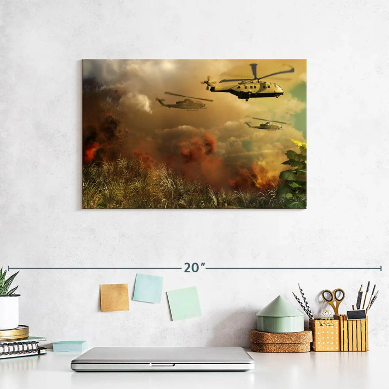 Lelar Helicopter Rescue Fleet, 8" H x 12" W