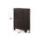 Vertical Narrow Chest, Dark Wood Space-Saving Storage Cabinet For Small Bedroom