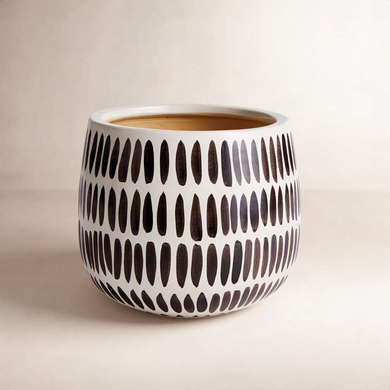 Killam Black Ceramic Pot Planter