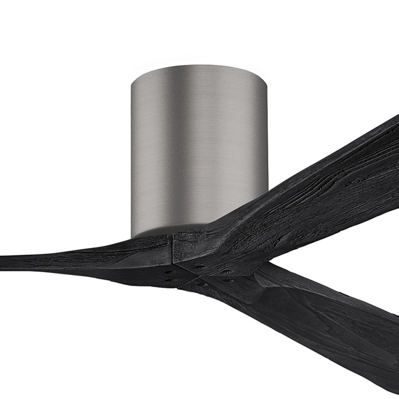 Irene Ceiling Fan, Brushed Pewter, 60", Matte Black