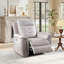 Ensemble de salon inclinable 3 pièces en cuir synthétique respirant - 2 fauteuils inclinables, causeuse avec chargement USB-1477226201
